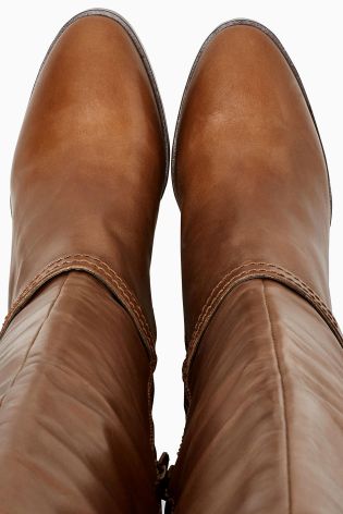 Signature Leather Long Boots